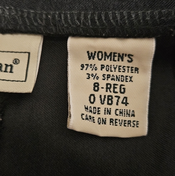 LL Bean faux suade style pants side zip size 8 regular - Picture 11 of 14